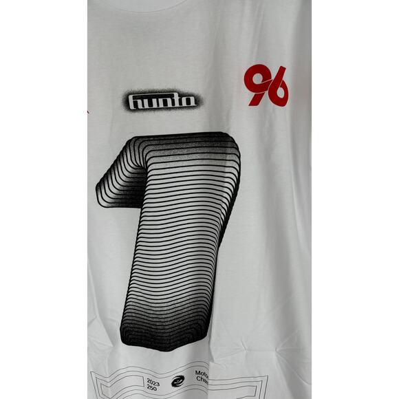 Hunta Racing MX23 Champ Tee Shirt Mens Medium Motorcross Champion White Red New - Picture 2 of 8